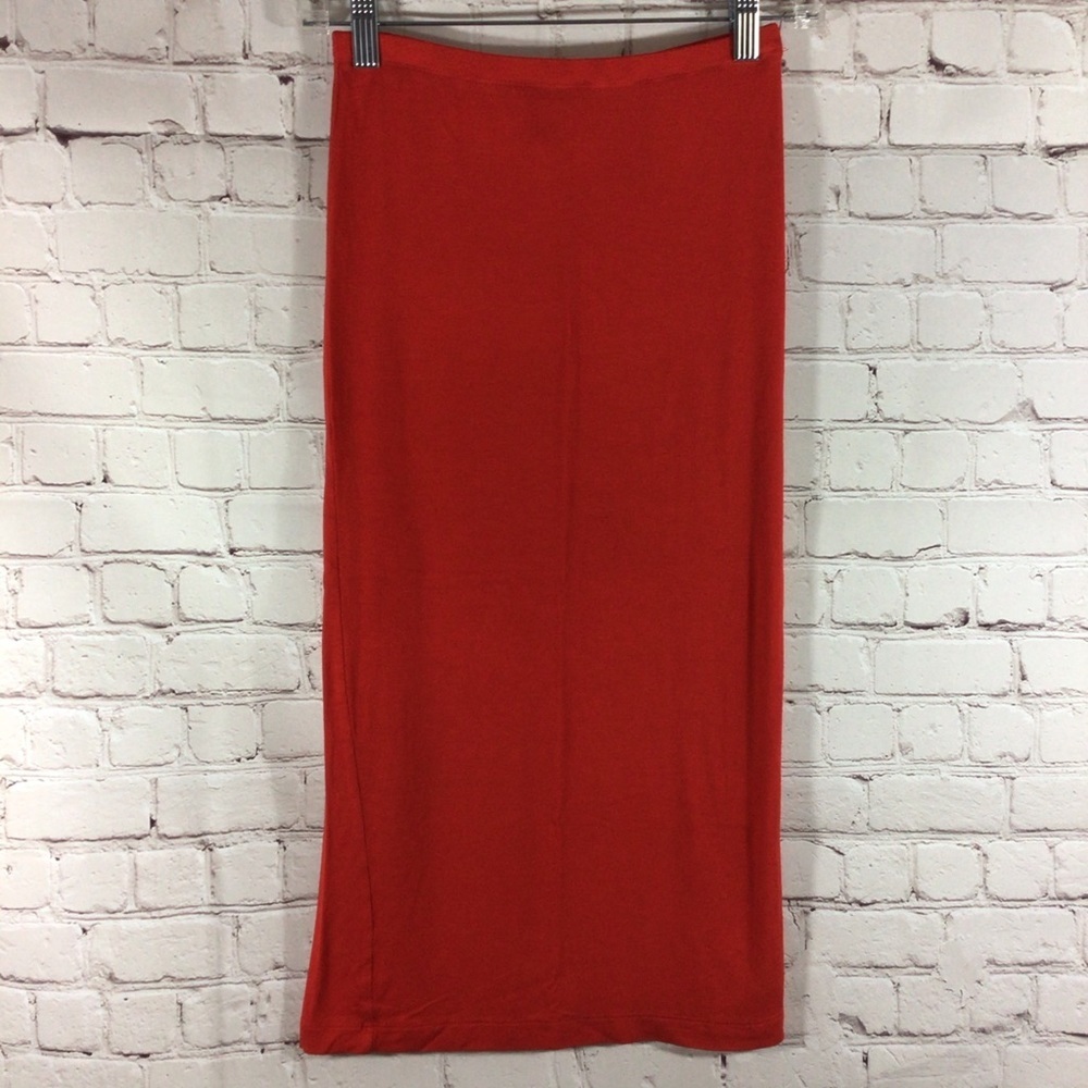 H&M Basic Red Elastic Waist Skirt